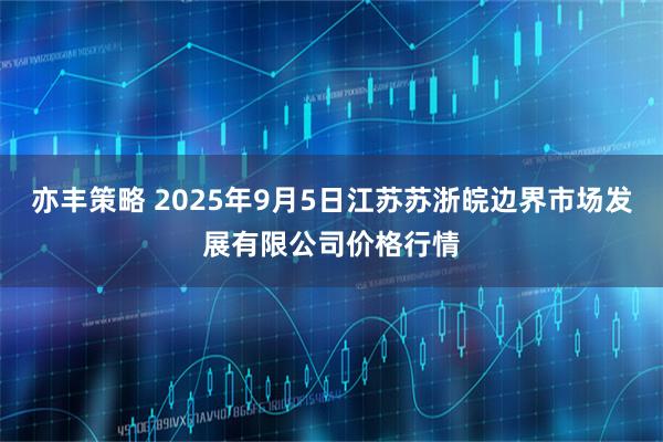 亦丰策略 2025年9月5日江苏苏浙皖边界市场发展有限公司价格行情